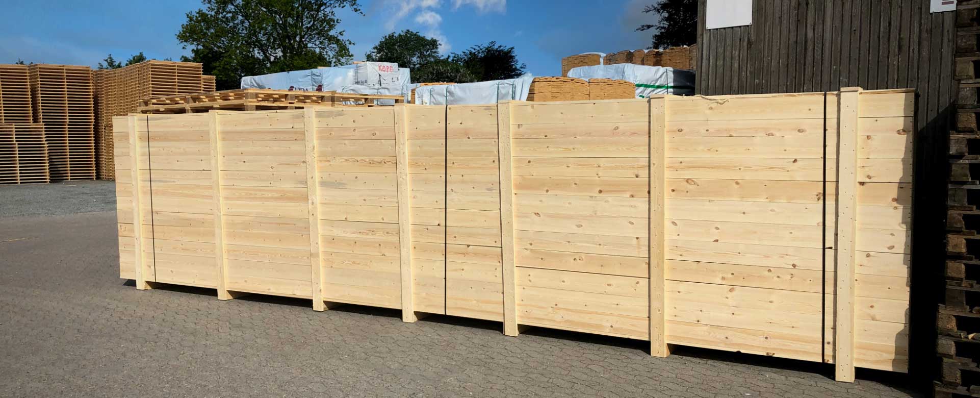 transportkasser i træ - meget stor trækasse