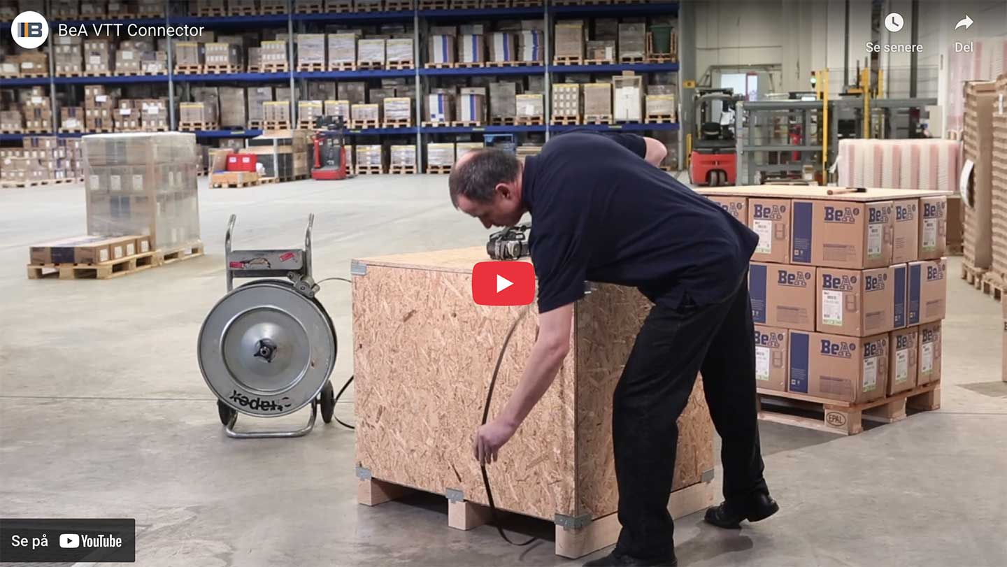 youtube: Nyt værktøj til hurtig samling af transportkasser